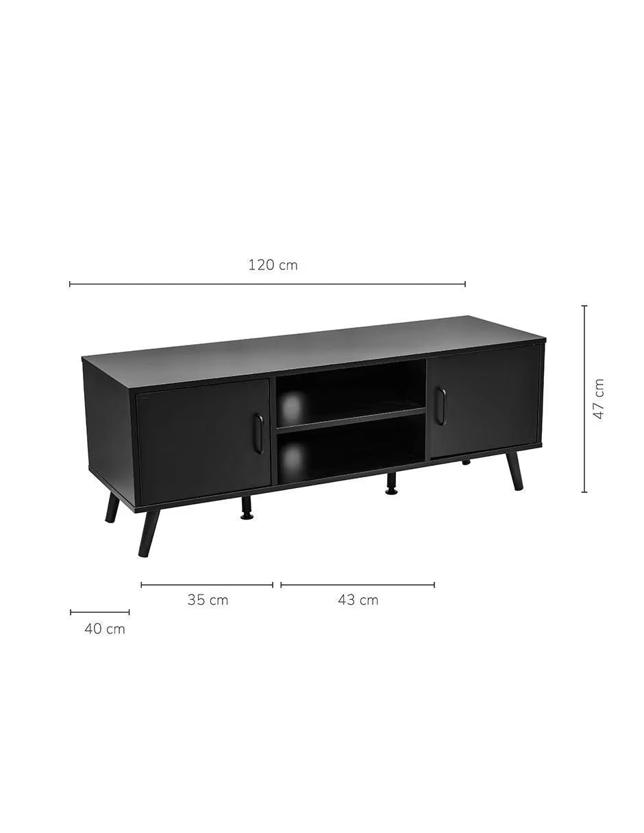 Mueble de TV negro