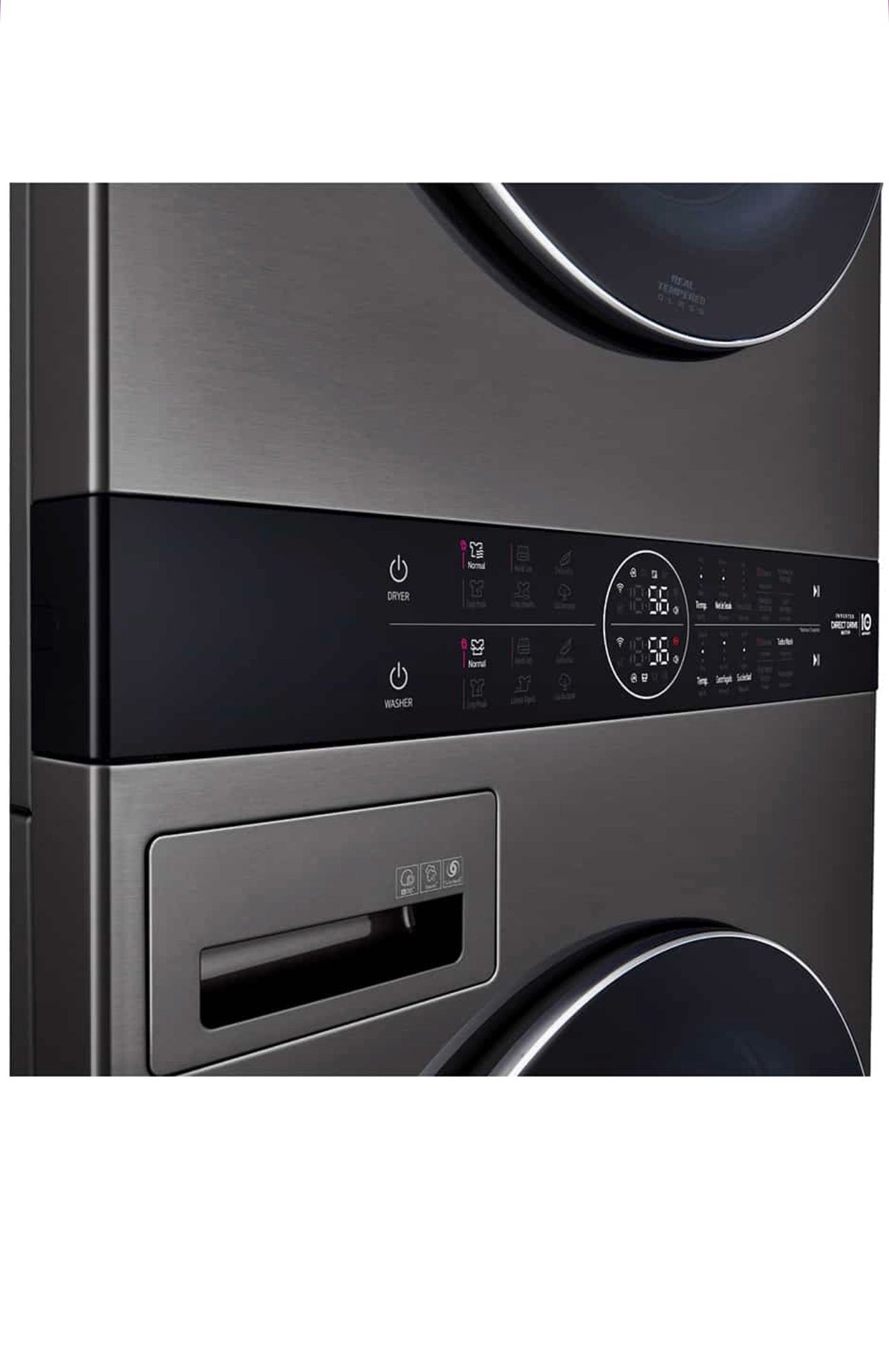 LG lavadora y secadora clav 22 black
