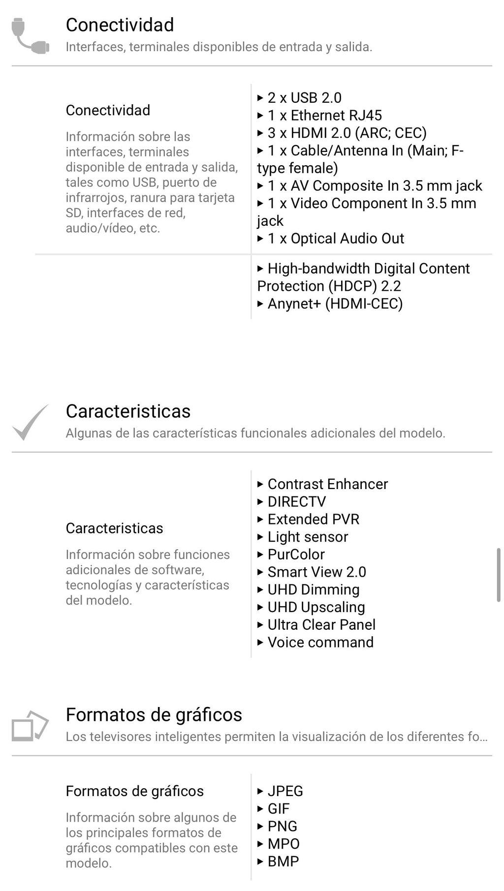 Pantalla Samsung 55 pulgadas 4k